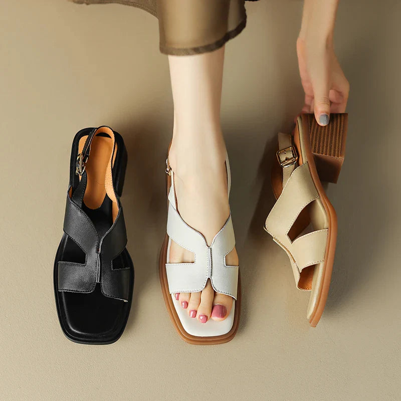 Sassari Leather Heeled Sandals