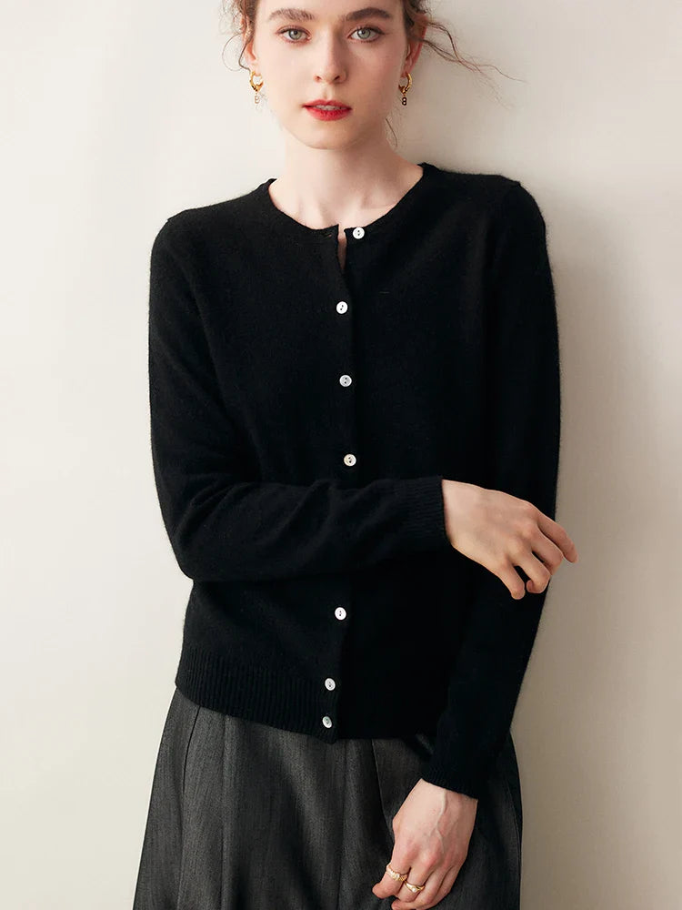 Ashford Cashmere Crew Cardigan
