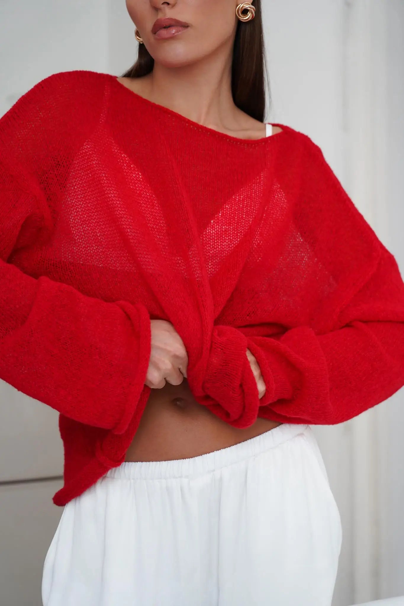 Liora Relaxed Crewneck Sweater