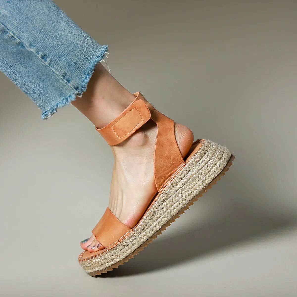 Classic Women's Leather Strap Sandals