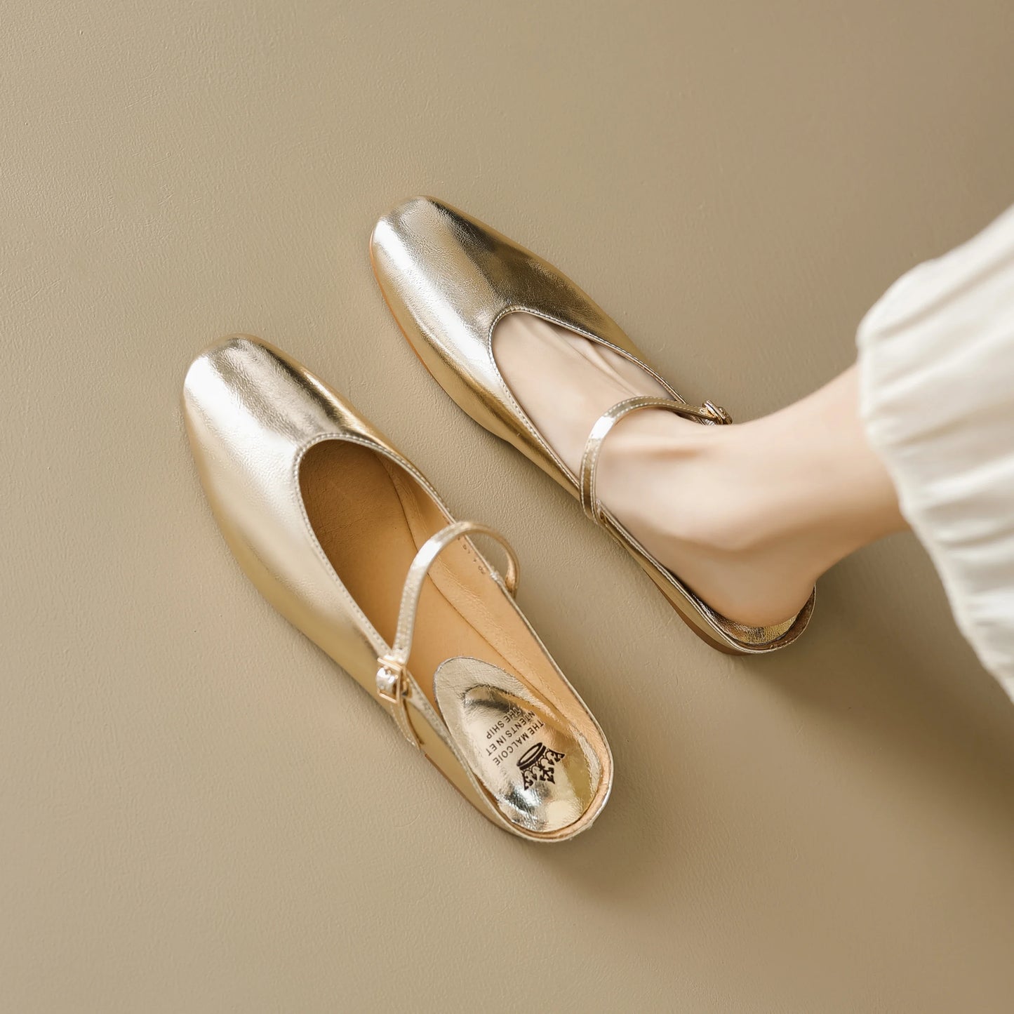 Dahlia Leather Mary Flats