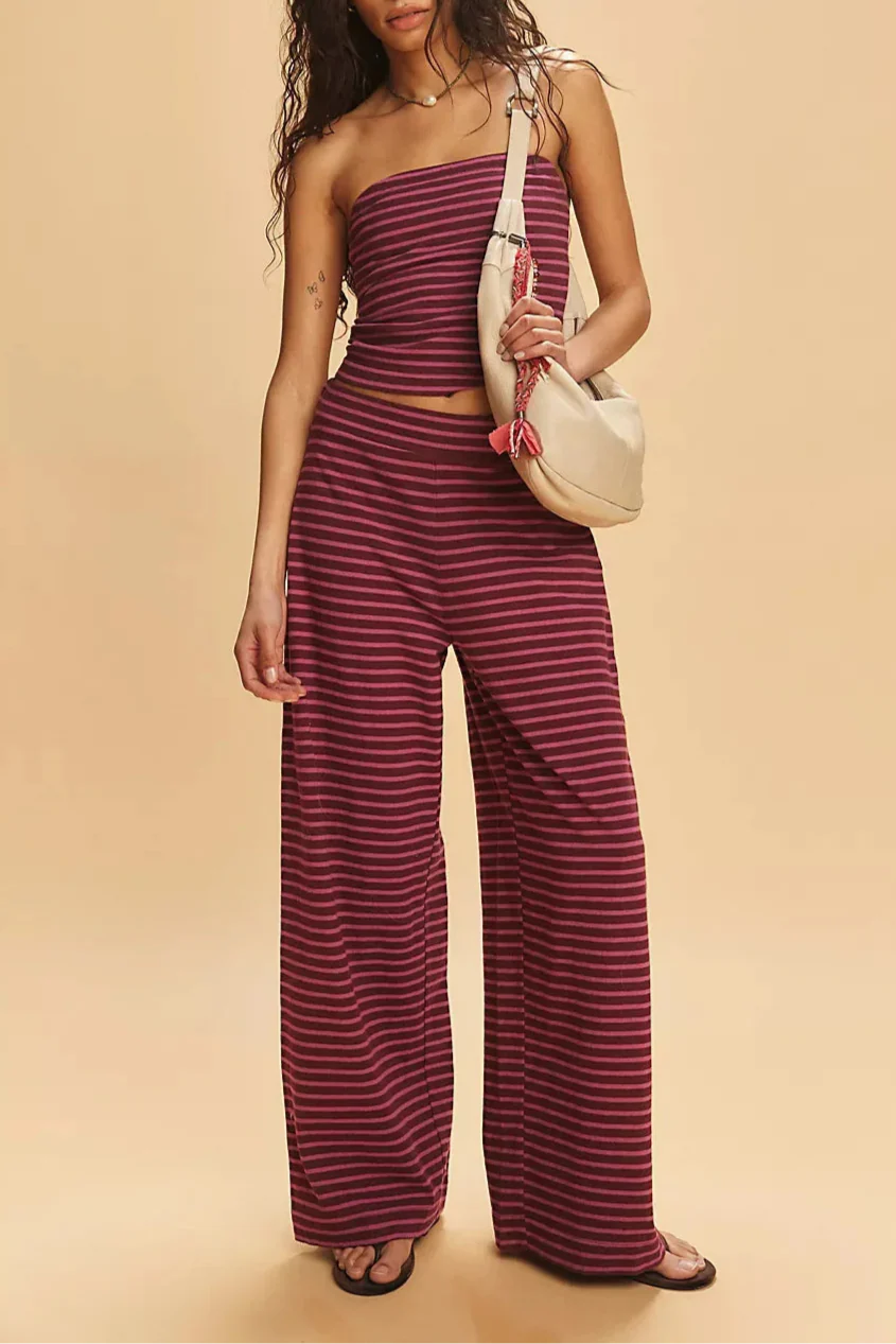 Romena Linen Striped Set