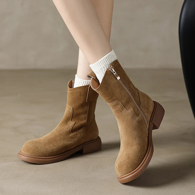 Women's Altus Zipper Leather Boots