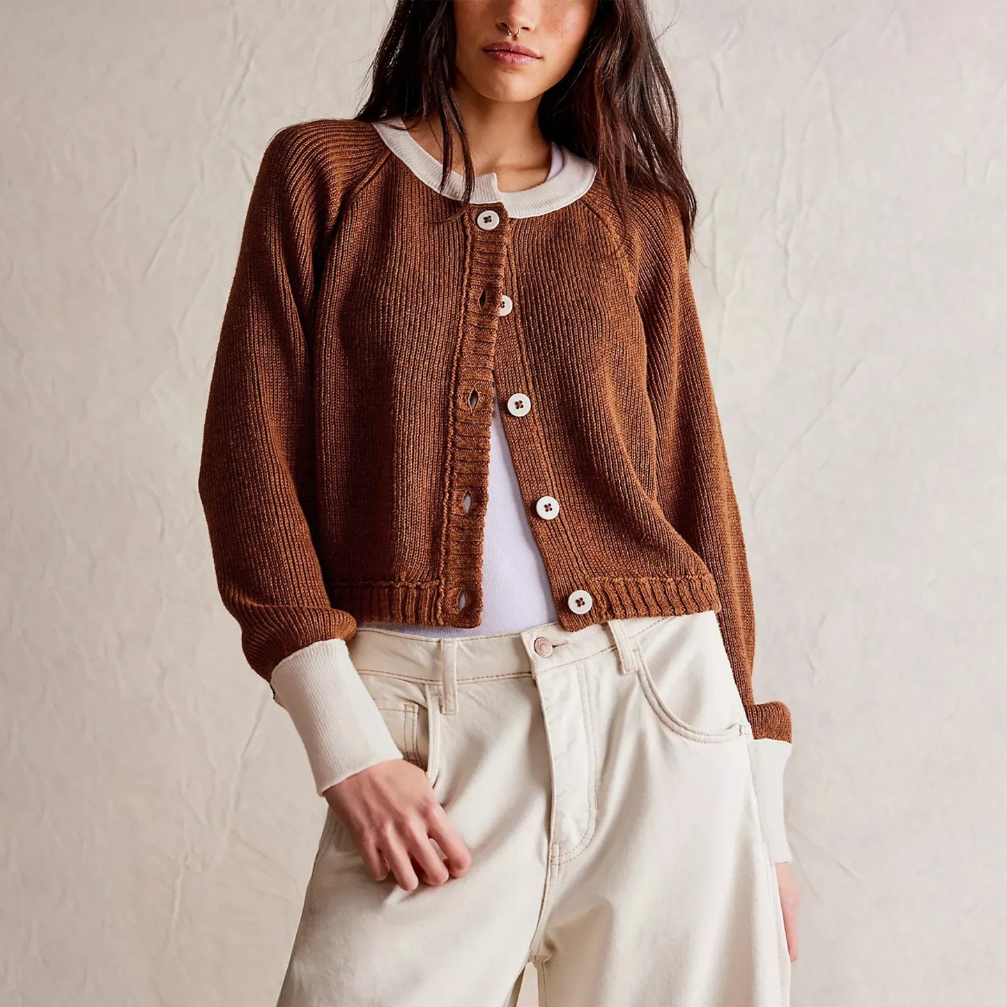 Ardene Cropped Button Cardigan