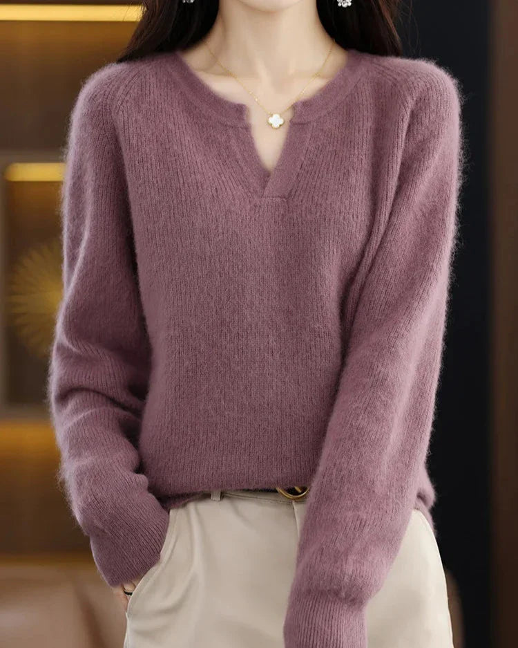 Brushed Mink Wool Pullover