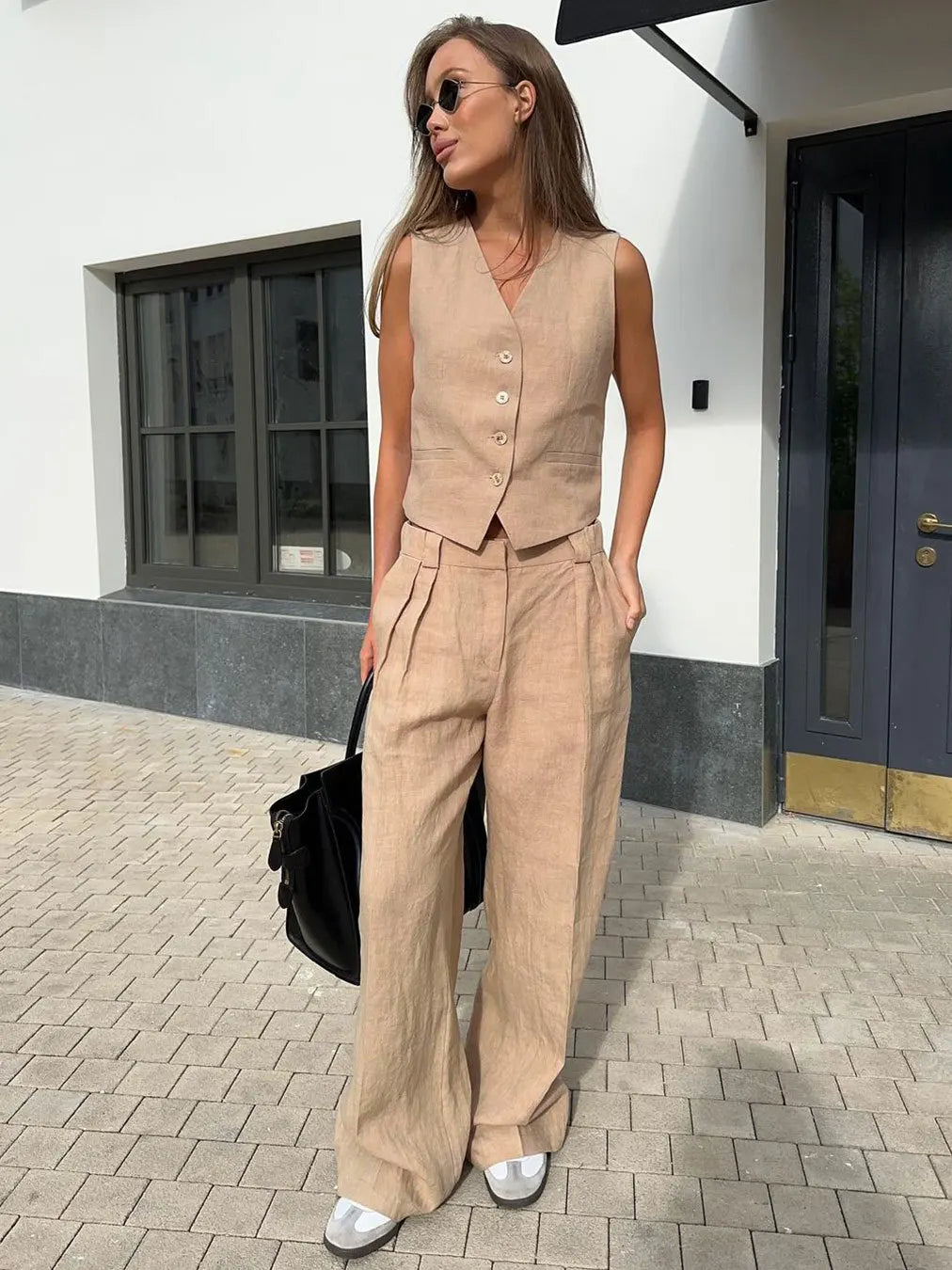Marlowe Linen 100% Trouser Set