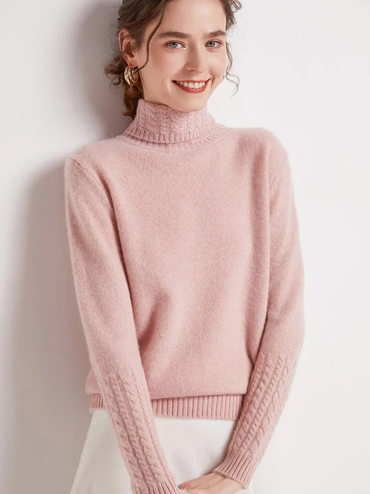 Valentina 100% Merino Turtleneck