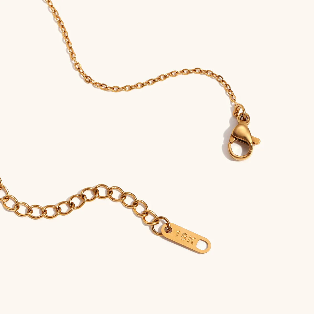 Ciroli Twisted Golden Drop Chain Necklace