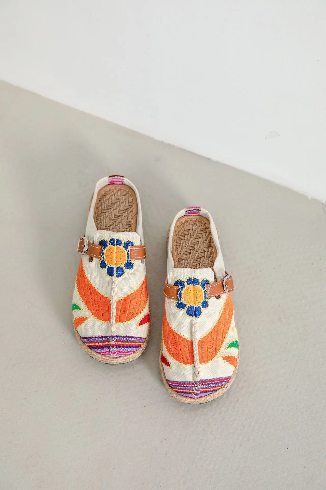 Evelyn Rojas Woven Slip-Ons