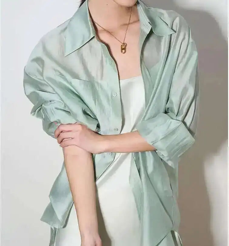 The Flowing Silk Poplin Blouse