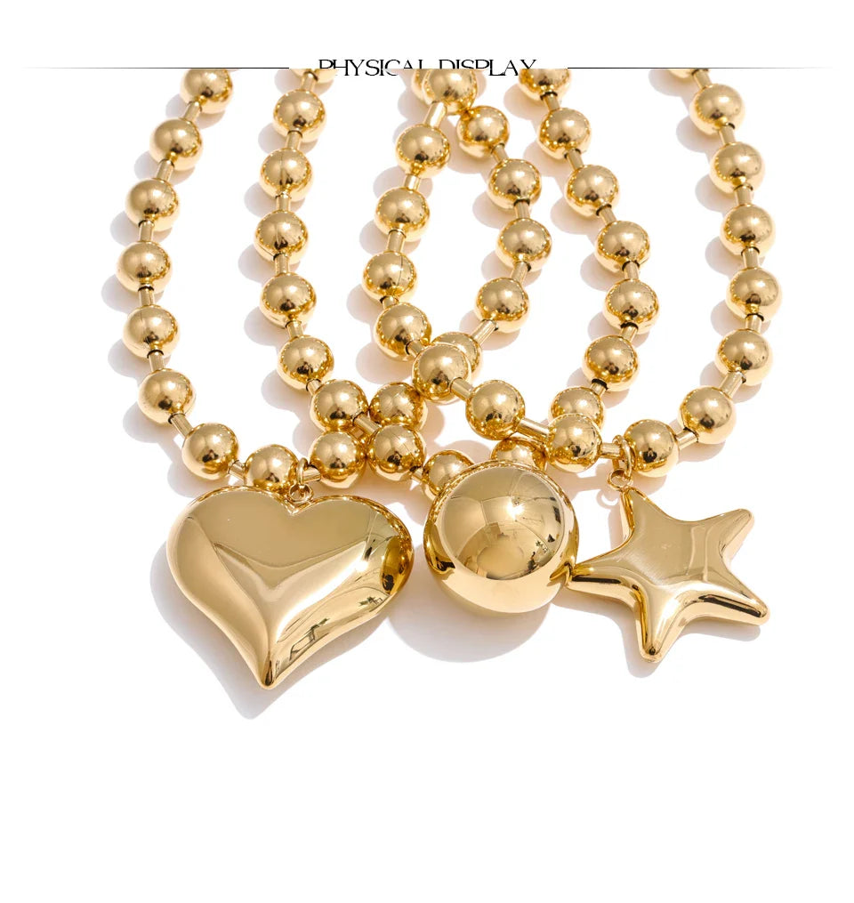 Liré Bold Star Beaded Necklace
