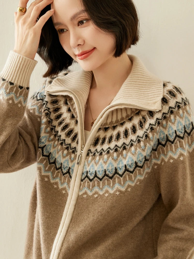 Strathan Cashmere Zip-Up