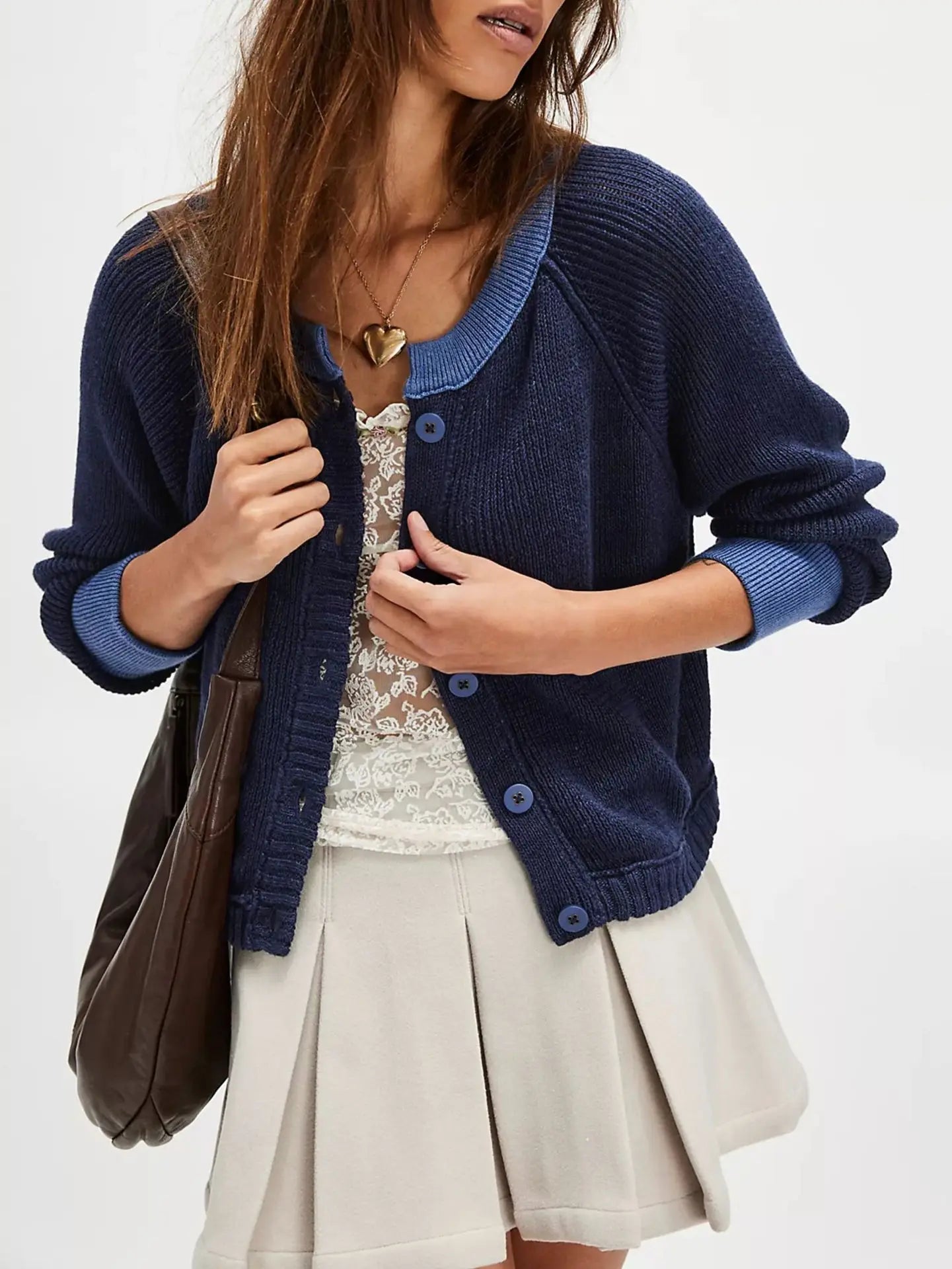 Ardene Cropped Button Cardigan