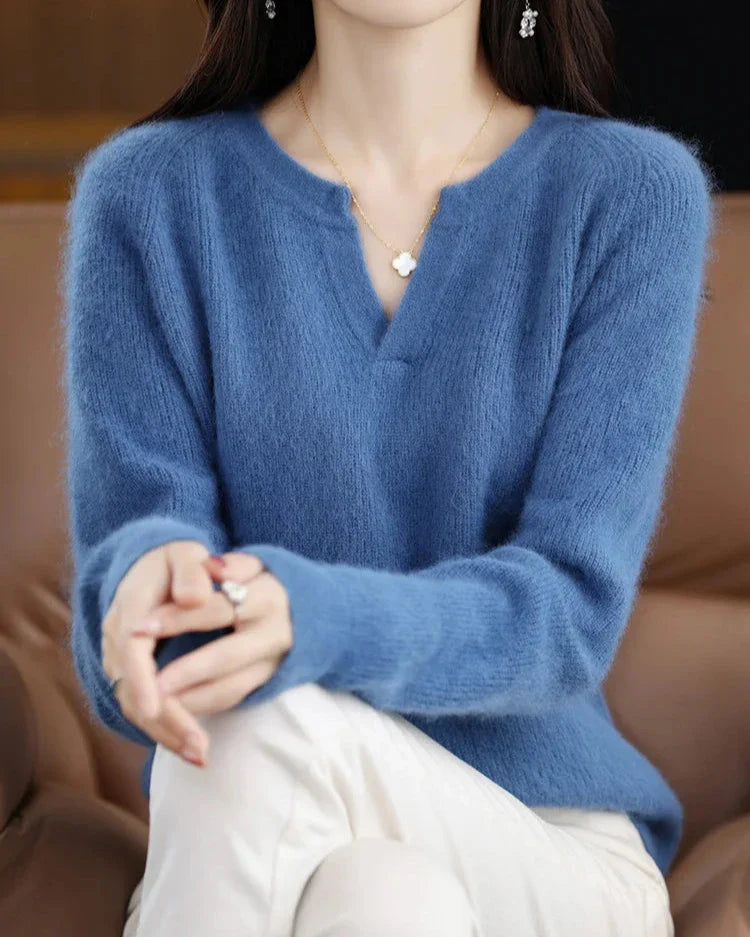 Brushed Mink Wool Pullover