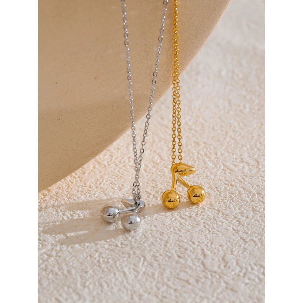 Miroir Cherry Pendant Necklace