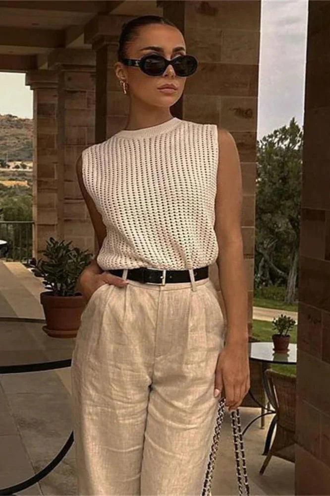 Amalfi Hollow Knit Tank