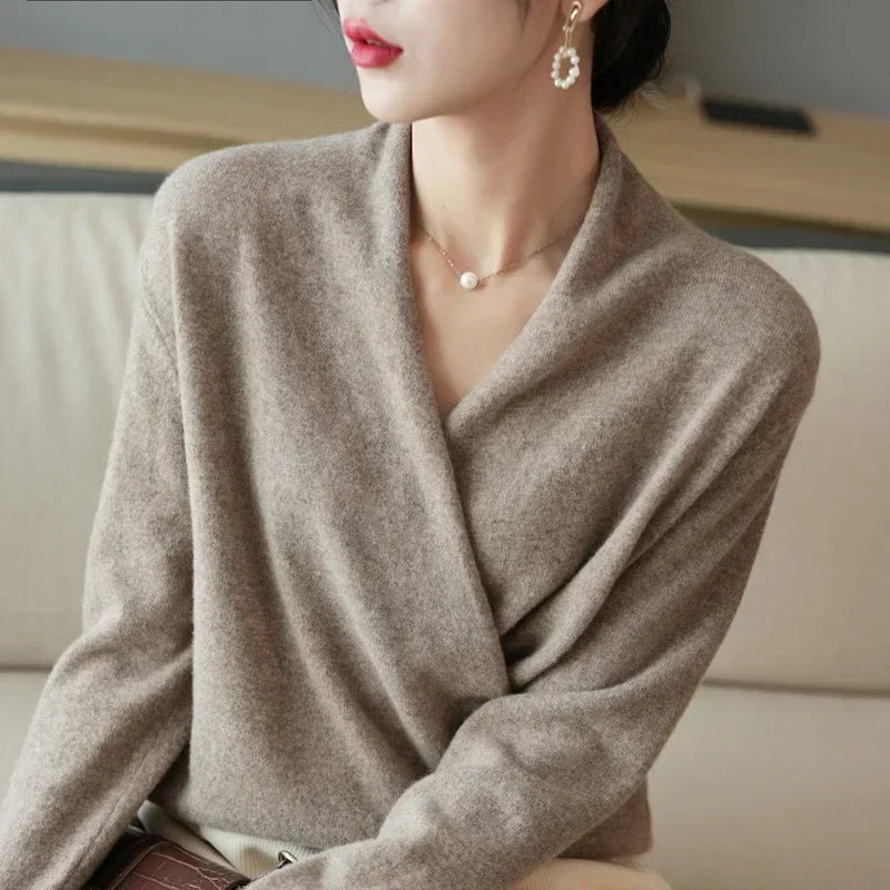 Serene V-Neck Knit Sweater