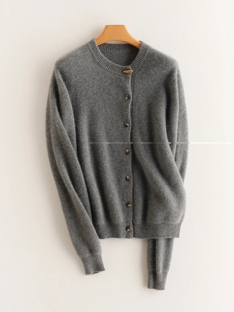 Florence Cashmere Button Cardigan