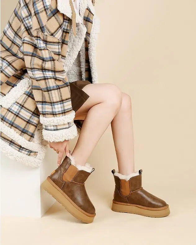 Women's Holmstead Leather Fur Boots