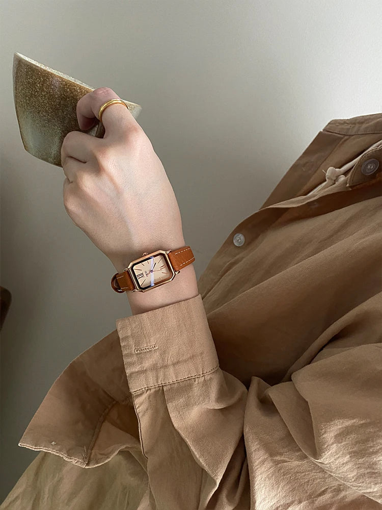 Delmere Leather Strap Watch
