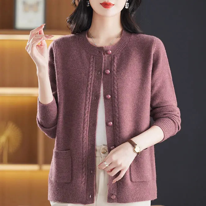 Maribelle Pearl Trim Cardigan