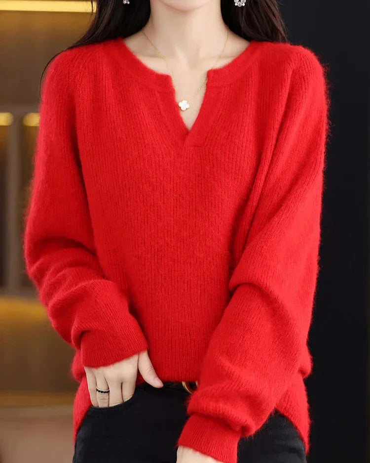 Brushed Mink Wool Pullover