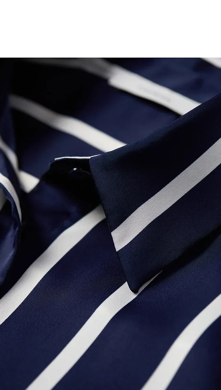 Maren Stripe Satin Blouse