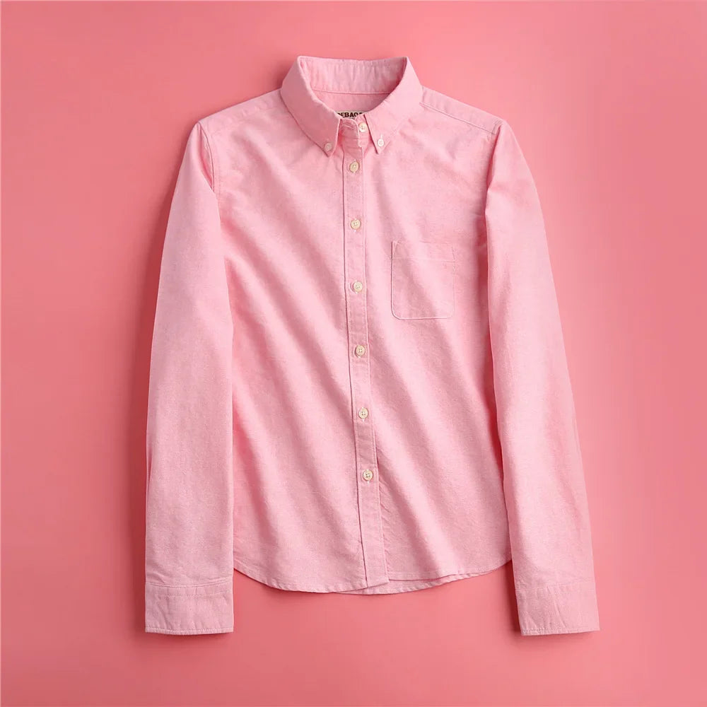 Pastel Oxford Elegant Blouses