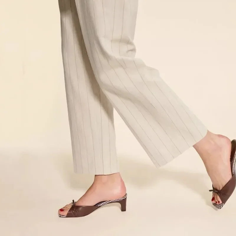 Vinetta Check-In Heel Mules