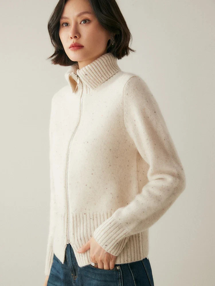Ashmont Cashmere Zip Cardigan