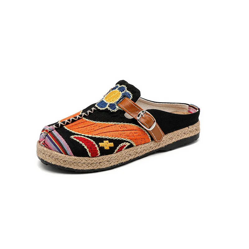 Evelyn Rojas Woven Slip-Ons