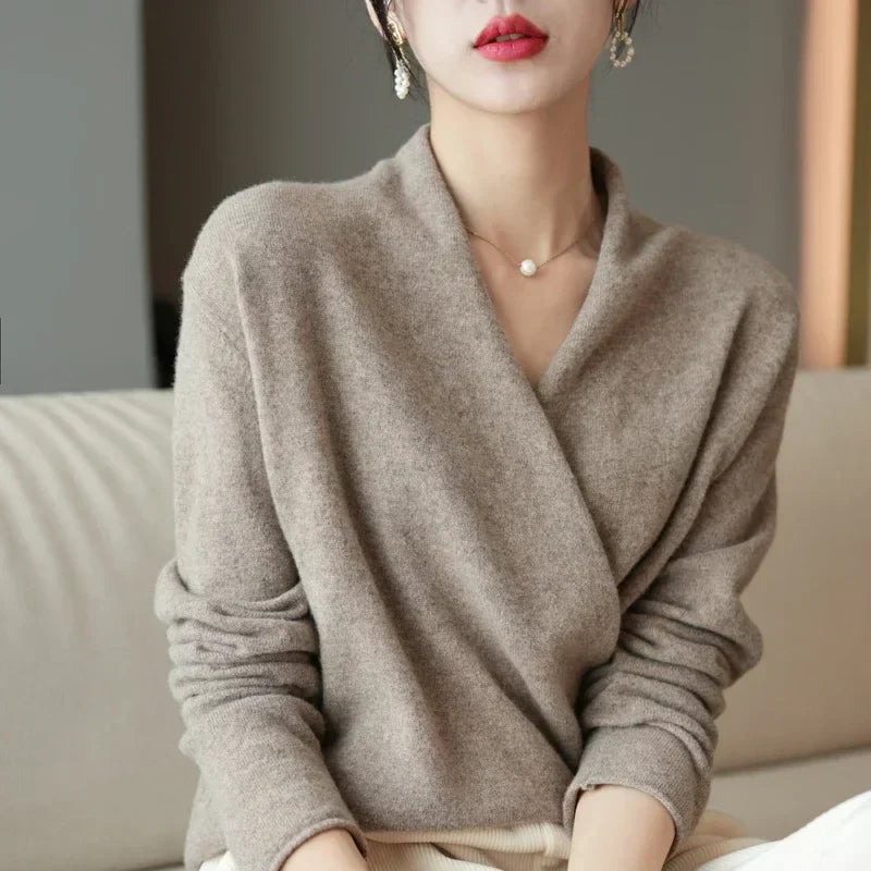 Serene V-Neck Knit Sweater