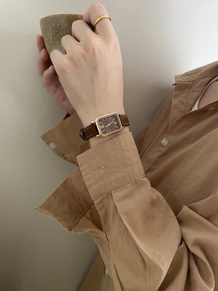 Delmere Leather Strap Watch