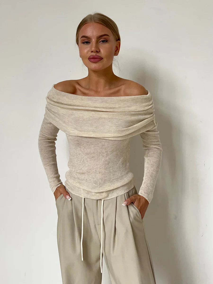 Orvieto Off-Shoulder Knit Top