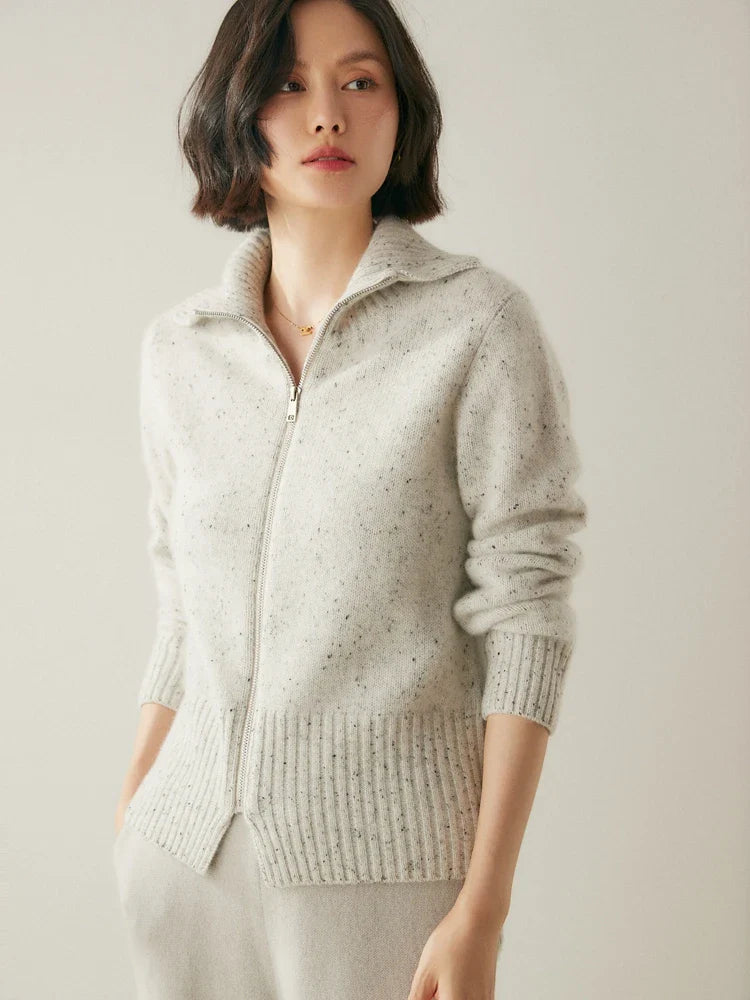 Ashmont Cashmere Zip Cardigan
