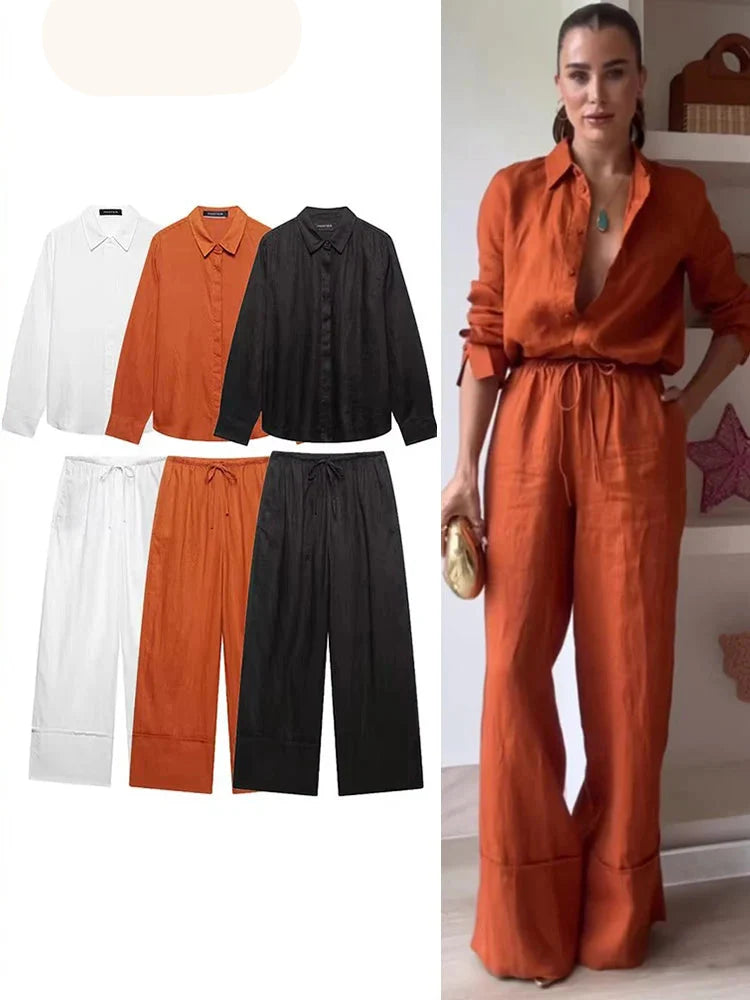 Capri Ember Linen Set