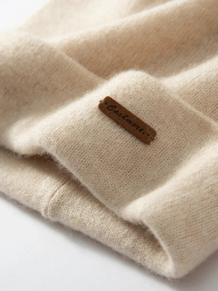 Bergen Double-Layer Cashmere Beanie