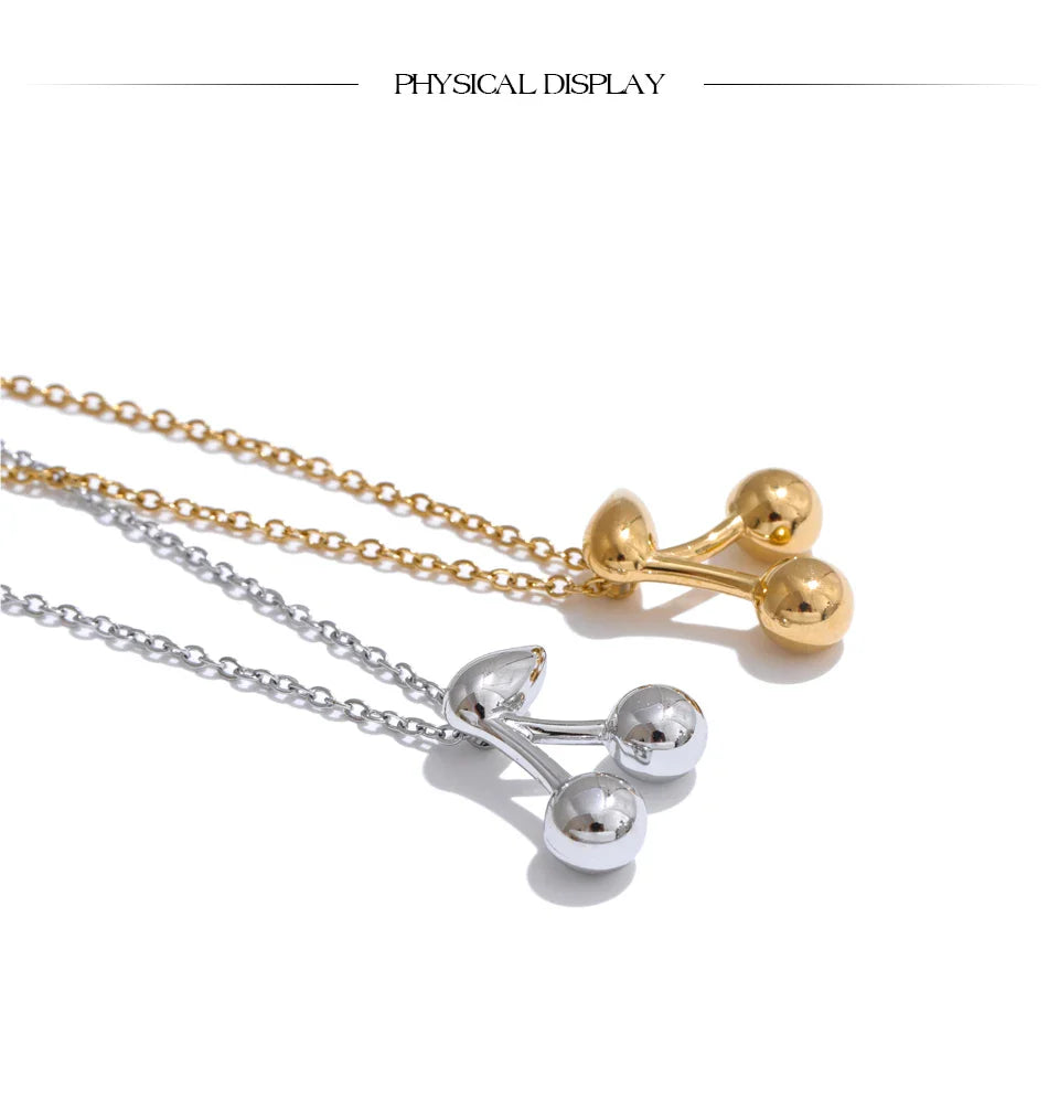 Miroir Cherry Pendant Necklace