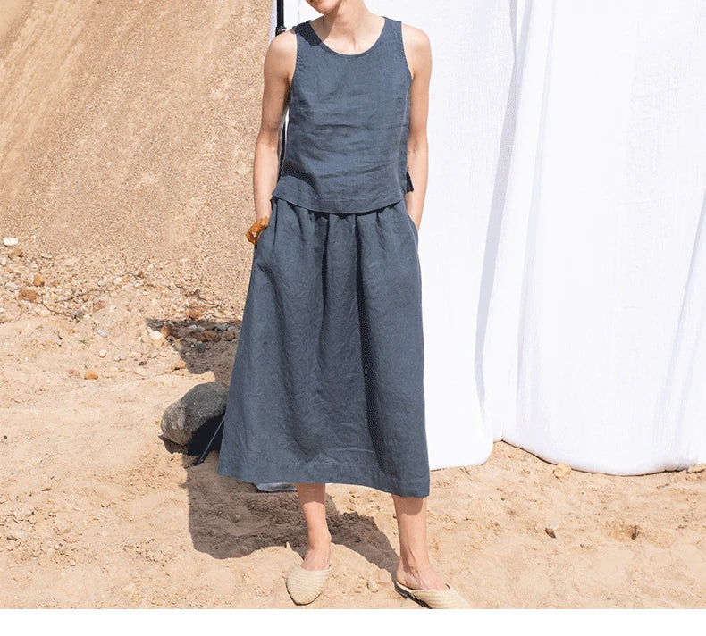 Marinette Linen Tank