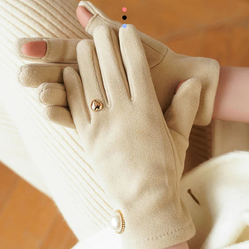 Noir Pearl Touch Gloves