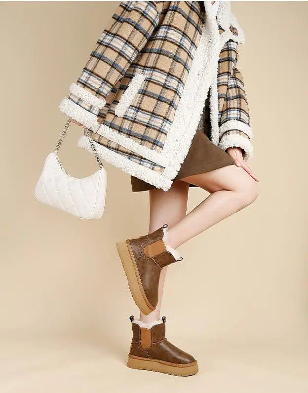 Women's Holmstead Leather Fur Boots