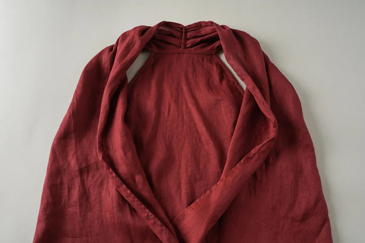 Valienne Drape Linen Vest