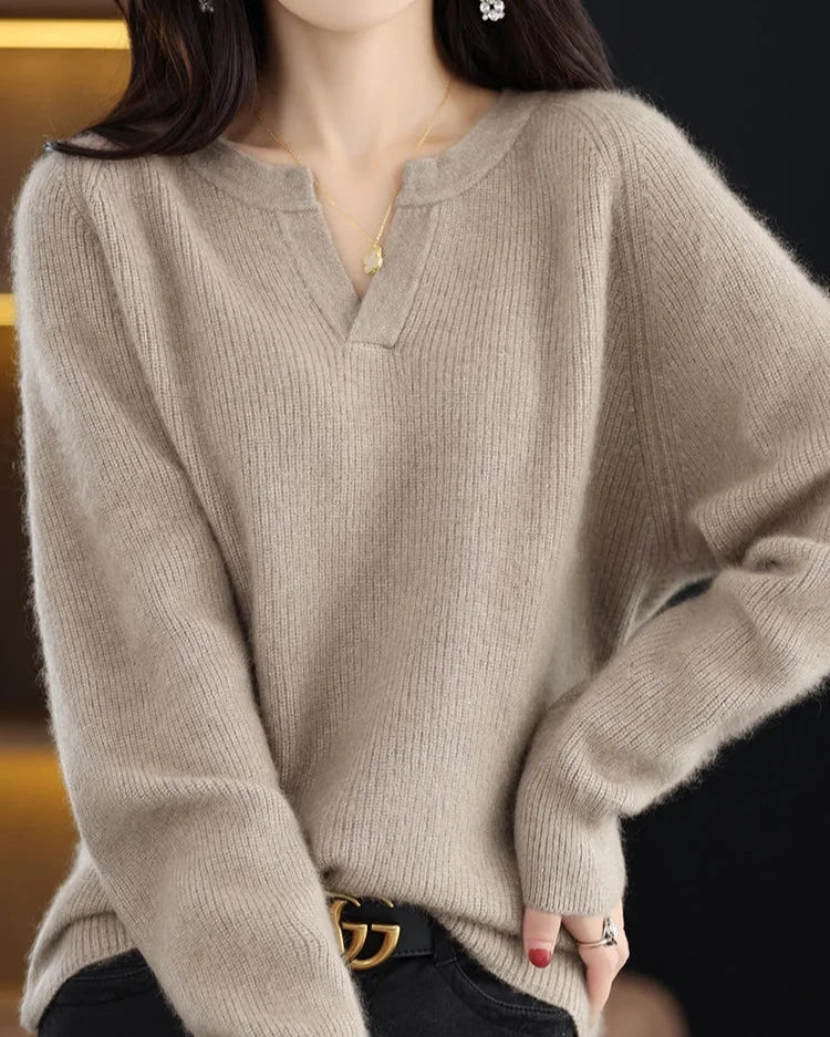 Brushed Mink Wool Pullover