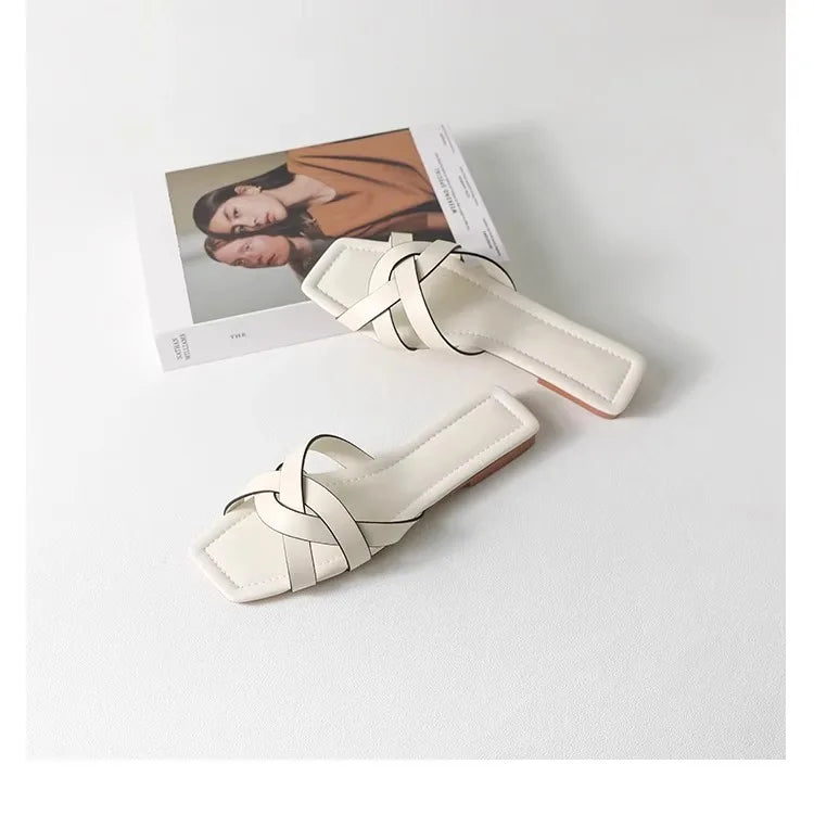 Orielle Woven Slide Sandals