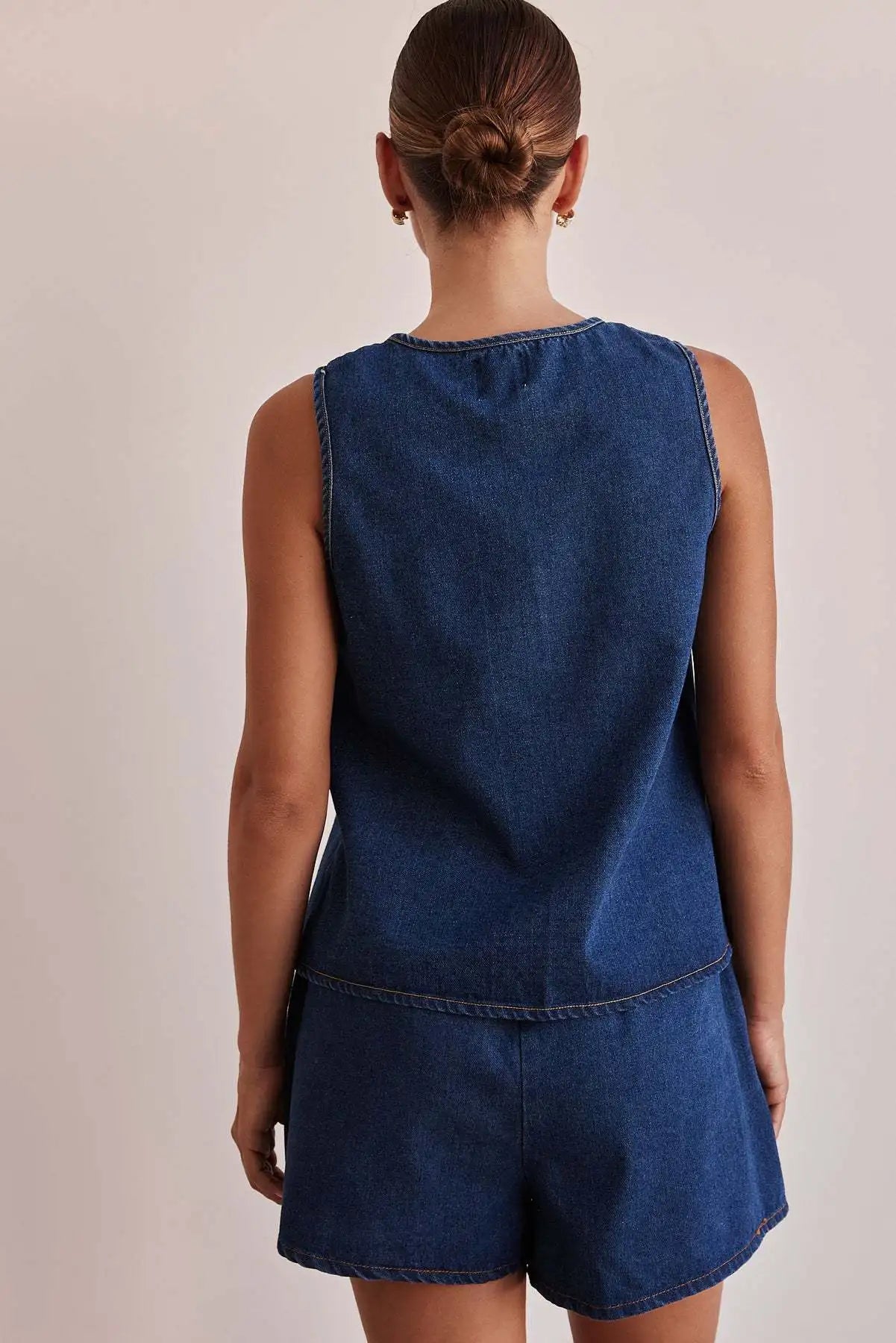 Doretta Denim Tie Set