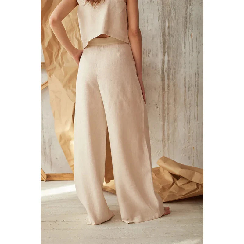 Everly Cotton Wide-Leg Pant