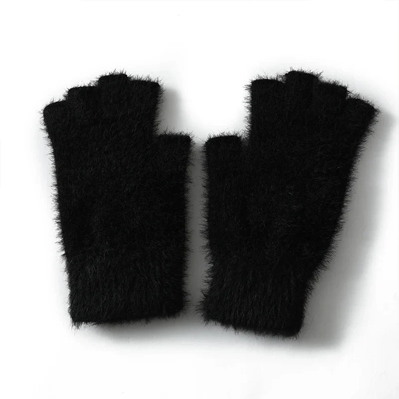 Winter Mink Fingerless gloves