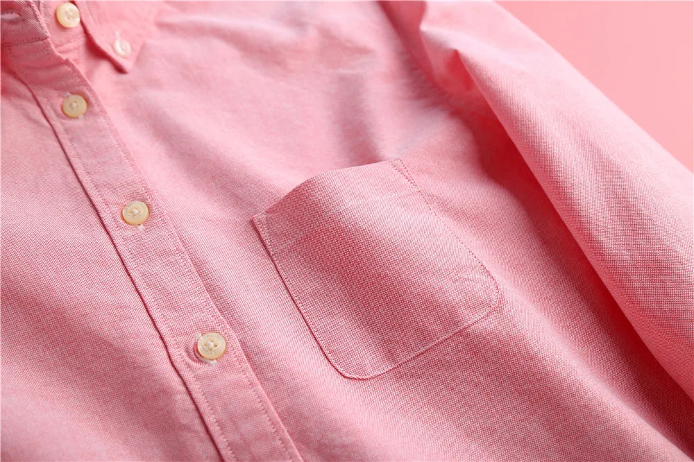 Pastel Oxford Elegant Blouses