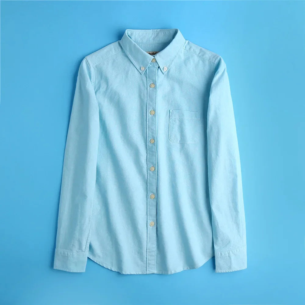 Pastel Oxford Elegant Blouses