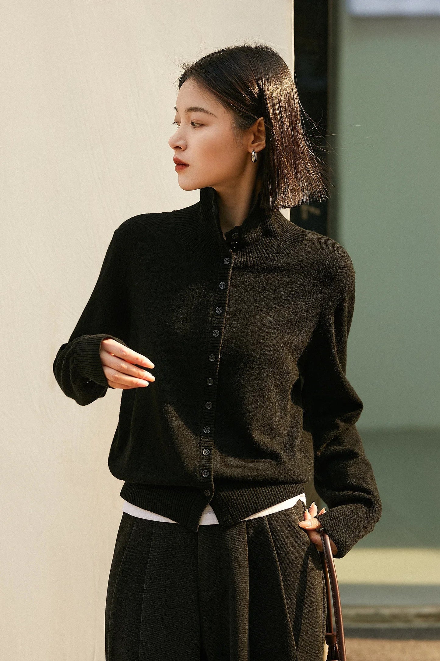 Vercelli Cashmere Button Sweater
